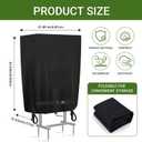 Garden Hose Holder Cover, Hose Covers for Outside Heavy Duty 500D Oxford Polyester Coated Tarpaulin Protect your Hose Holder(Black)