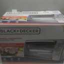 Black+Decker Countertop Convection Toaster Oven, 8 One-touch Cooking Functions, Stainless Steel, Extra-deep Interior