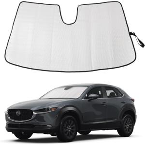 Windshield Sunshade for Mazda CX-30 2020-2026 Accessories Front Window Sun Shade Foldable Reflective Sun Visor Custom Sunscreen UV Blocker Privacy Protector HeatShield Keeps Your Vehicle Cool