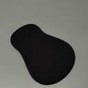 YIWEI Ergonomic Mouse Pad with Wrist Rest Support, Mousepad with Comfortable Memory Foam Wrist Rest and Non-Slip PU Base for Pain Relief, Computer, Laptop, Office, Home (Black)