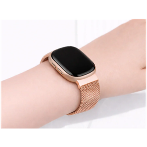 STAINLESS STEEL MESH BAND FOR USE WITH FITBIT VERSA ROSE GOLD 