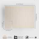 Bumusty Large Cork Board Alternative-48 x 36" Felt Bulletin Board Tiles, with 30 Pushpins, 70 Adhesive Tabs, Fine-Stripe 12-Pack, Cork Boards for Office Push Pin Board Felt Board-Oatmeal