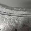 WKHOMEDECO 15.5" Galvanized Christmas Tree Collar, Snowflake Diecut Metal Christmas Tree Collars for Artificial Trees, Beautiful Tree Collar for Pencil Tree Decorates Your Home for The Holidays