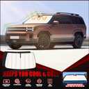Windshield Sun Shade for Hyundai Santa Fe 2024-2025 2026, Front Window Visor Accessories, Accordion Folding Design Blocks Heat & UV Rays Maintain Cool Interior and Save Space