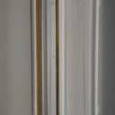 Long Skinny Mirror for Wall,Gold Narrow Oval Mirror for Entryway Bath, Metal Frame with Gold Decor Mirrors, 7.9 X 44