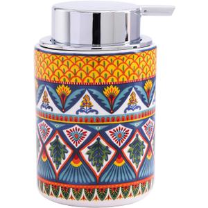 Bico Havana Ceramic 12oz Soap Dispenser with Removable Pump, Ideal for Kitchen, Bathroom, Lotion and Essential Oil