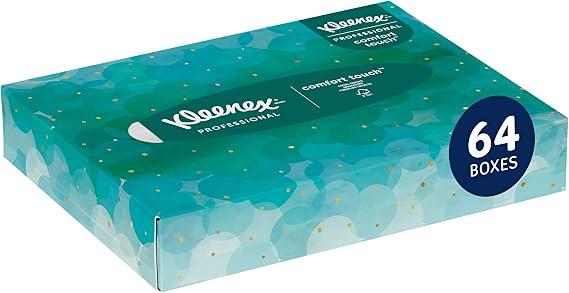 Kleenex Professional Facial Tissue, Bulk, 64 Boxes x 48 Tissues (21195)
Flat Junior Boxes, Soft & Strong, Premium Tier