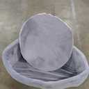 Foam Baby Ball Pit, 35.4"x 11.8" Ball Pits for Toddlers, Soft Round Kiddie Playpen Ball Pool for Kids with Soft Memory Sponge, Ideal Gift for Babies Indoor and Outdoor Game,Grey(Balls not Included)