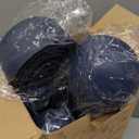 Silicone Cooking Utensils Set  AVGPD Silicone Kitchen Utensils for Cooking Wooden Handles, 446°F Heat Resistant Kitchen Utensil Spatula Sets, Gadgets for NonStick Cookware BPA FREE (Navy Blue)