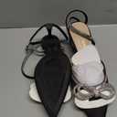 DREAM PAIRS Kitten Heels Rhinestone Bow Ankle Strap Stiletto Pointed Closed Toe Heels for Women Pumps Wedding Bridal Party Dress Shoes. 8.5