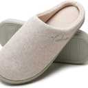 Vonluxe Women's House Slippers Comfy Memory Foam Bedroom Slippers Soft Light Ladies Shoes with Outdoor Indoor Anti-Skid Waterproof Sole 7-8