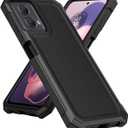 Ailiber for Moto G 2024 5G Phone Case, with Screen Protector, Dual Layer Structure Protection, Shockproof Corner TPU Bumper, Heavy Duty Cover Case for Motorola Moto G Play 2024 5G[Not Fit 4G]-Black