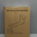 Bed Rails for Elderly Adults Safety: Adjustable Bedside Assist Bar for Seniors - Side Bed Railing Handle Support Guard - Bedrails Slides Under Mattress Fit King Size Queen Full Twin Beds