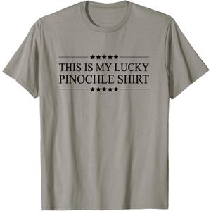 This is My Lucky Pinochle Shirt Funny Graphic T-Shirt, Size: S