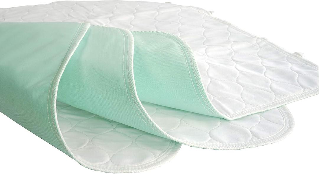 3 Pack Cotton Top Quilted Chair Pad Washable Waterproof Extra Absorbent Reusable Children and Pet Pads Small(18" x 24")
