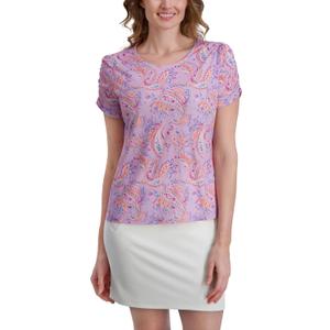 Stella Parker Women's Blouse  Flowy Lightweight Top for Casual, Work, Travel, Or Resort Wear (Medium)