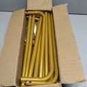 Fullvaseer Wedding Sign Holder,Adjustable Welcome to Our Wedding Sign Stand with 2 Leather Sign Hanging Straps,Wedding Seating Chart Stand for Party,Baby Shower,Graduation Ceremony(Posters Excluded) (68.9inch, Gold-1PCS)