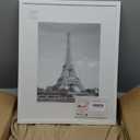 upsimples 16"x20" Picture Frame, Display Pictures 11"x14" with Mat or 16" x 20" Without, Wall Hanging Poster Frame, White, 1 Pack