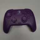 PDP Gaming Afterglow Wave Wireless Nintendo Switch Pro Controller - Officially Licensed, Nintendo Switch 2, Switch Lite/OLED, RGB LED Customization, App Controls, Rechargeable Battery Power - Purple