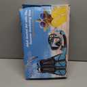 Snorkel Set with Fins for Adults, Snorkeling Gear for Adults Men and Women, Snorkle, Mask Set Adults Dry Top Snorkel Mask Combo Set with Travel Bag for Snorkeling, Diving, Swimming (ML/XL, Black)