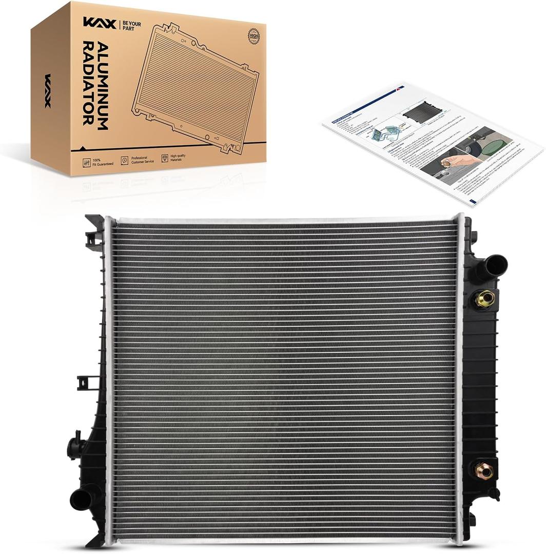 KAX CU2952 Engine Cooling Radiator Replacement, Compatible with 2007-2010 Explorer, Explorer Sport Trac, Mountaineer