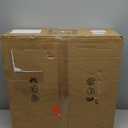 24" Enclosed Ceiling Fan with Light, Low Profile Bladeless Ceiling Fan for Bedroom, 6-Speed Quiet Flush Mount Ceiling Fan with Remote & APP Control, 3-Color Dimmable LED, White