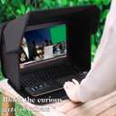Portable Laptop Sun Shade Foldable Laptop Privacy Shield Blocks Sunlight Working Outside,Computer Anti Glare Shield Privacy Hood Case Fits 12-14in(Patent Pending)