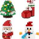 Anditoy 4 Pack Christmas Building Block Toys for Kids Boys Girls Teens Christmas Stocking Stuffers Gifts Party Favors