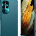 2 x Case for Samsung Galaxy S23 Ultra Cases with Leather Quality,Screen & Camera Protection,Anti Fall Covers,6.8 inch, Green