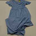 2025 Women's Sparkly Maternity Maxi Dress Ruffle Sleeve Wrap V Neck Pregnancy Dresses with Pockets Baby Shower (Small)