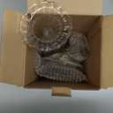 Glass Candle Set of 3, Refillable Use, Indoor Emergency Lighting Use Oil Candle, Smokeless and Odorless Clear Glass