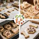 Dog Cookie Cutter Set, 9 Pieces - Bone, Paw Print, Puppy Shape Cookie Mold, Stainless Steel Dog Treats Biscuit Cutters with Plastic Cover, Assorted Sizes