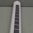 MIBOMIBO 40 inch White Tower Fan for Bedroom, Quiet Cooling Fan with LED Display, Oscillating Fans for Indoors with 3 Speeds, 15H Timer, Bladeless Fan, Standing Floor Fans,TF-K4007RW