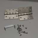 2 Pcs Full Mortise Ball Bearing, 4-1/2" x 4-1/2", Stainless Steel Material