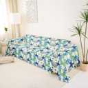 jejeloiu Starfish Beach Covers Coastal Couch 71" X118" Kids Washable
Furniture Slipcovers Coral Teal Blue Cushion Dogs Cats Sofa Couch Protector