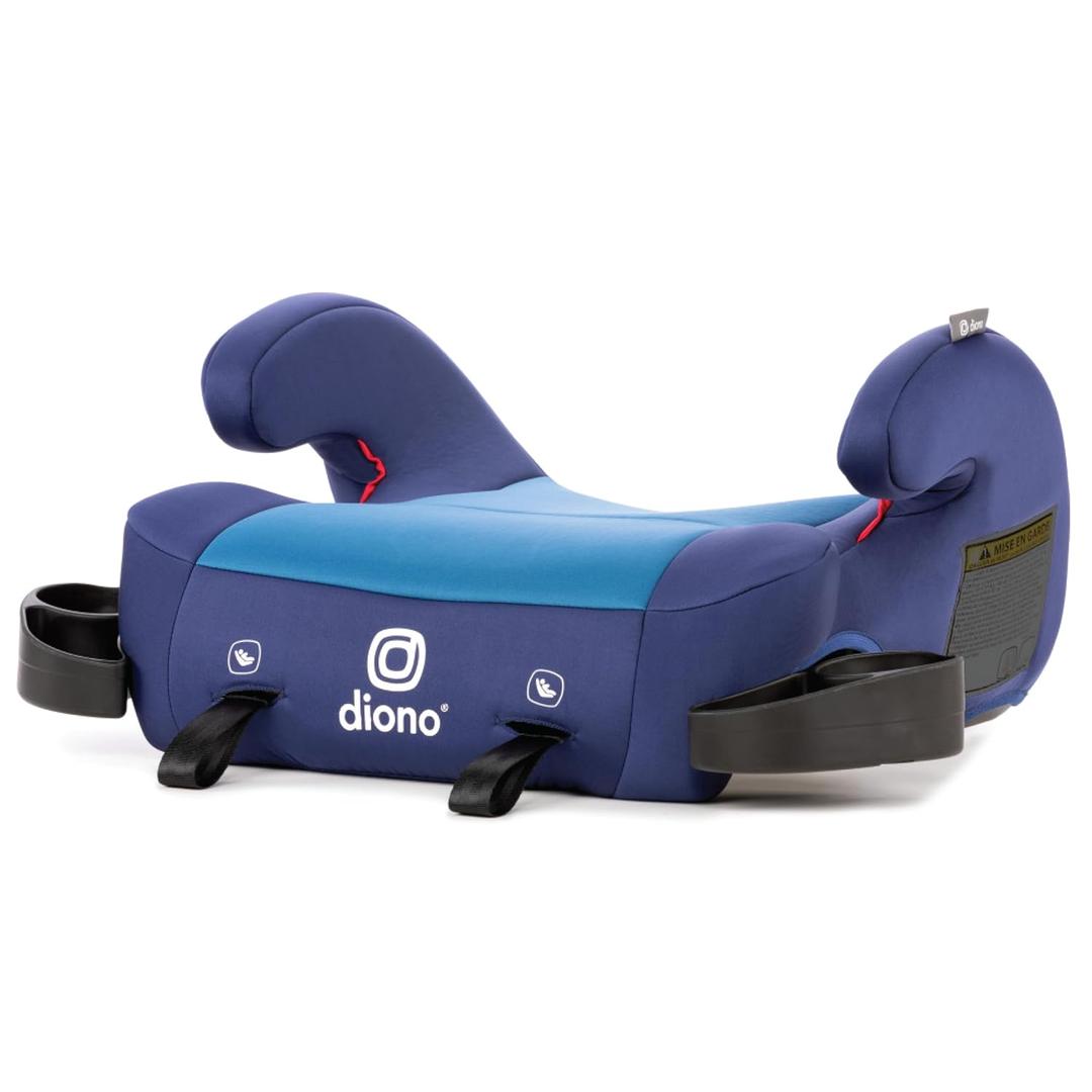 Diono Solana 2 XL 2022, Dual Latch Connectors, Lightweight Backless Belt-Positioning Booster Car Seat, 8 Years 1 Booster Seat, Blue, EXP: 05/10/2036
