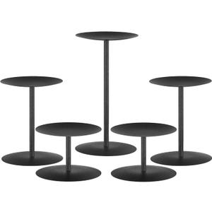 Smtyle Candle Holders for Pillar Candles - Matte Black Christmas Decorations Indoor, Perfect Centerpieces for Tables, Elegant Gift for Home Decorator & Minimalist