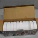 AOZITA 10 WIDE Mouth & 10 REGULAR Mouth Mason Jar Lids - 20 Pack Food Grade Plastic Mason Jar Caps for Ball, Kerr and More Canning Jars - Leakproof & Dishwasher Safe - White