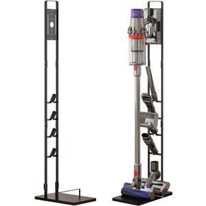 MOOPHY Vacuum Stand Holder Compatible for Dyson V15 V12 V11 V10 V8 V7, Stable Metal Storage Docking Station for Dyson Handheld Cordless Vacuum Cleaners & Accessories & Attachment