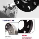 6X5.5 Wheel Spacers, KSP Forged 1"(25mm) 6x139.7mm to 6x139.7mm Thread Pitch M12x1.5 Hub Bore 108mm Adapters for Tacoma 4Runner Tundra FJ Land Cruiser Black, Not Hubcentric