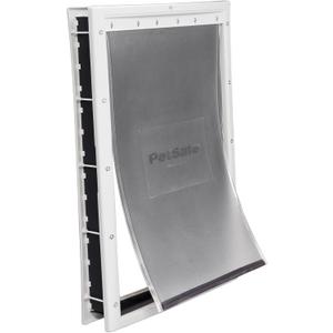 PetSafe Never Rust Dog & Cat Plastic Door, X-Large, for Pets Up to 220 lb, Paintable, Easy DIY Installation, Closing Panel Included, Install in Interior & Exterior Doors or Walls, Durable, Extra Large