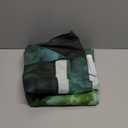 Green Plant Stained Glass Shower Curtain for Bathroom Waterproof Modern Flower Nature Themed Bathroom Decor Polyester Fabric 72 x 72 inch with Hooks(Green)