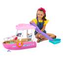 Barbie Boat with Pool and Slide, Dream Boat Playset Includes 20+ Pieces Like Dolphin and Accessories