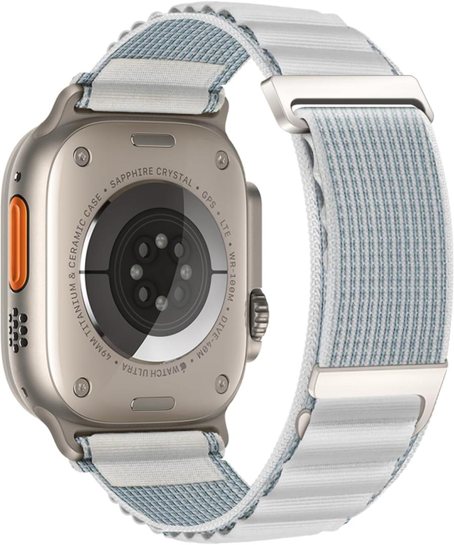 Alpine Loop Compatible with Apple Watch Ultra 3/2/1 Band 49mm 45mm 44mm 42mm 41mm 40mm 38mm 46mm Women Men, Nylon Band Sport Loop Adjustable Wristband for iWatch Series 11 10 9 8 7 6 5 4 3 2 1 SE