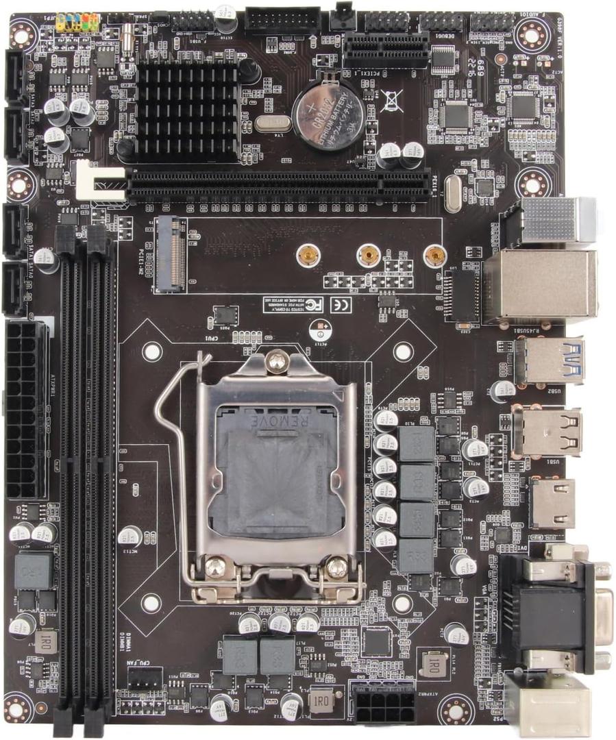LGA 1151 Motherboard, Supports 8th 9th Generation for Intel with Stable Power Supply, Channel DDR4 Memory Slot, Integrated Graphic Processor
