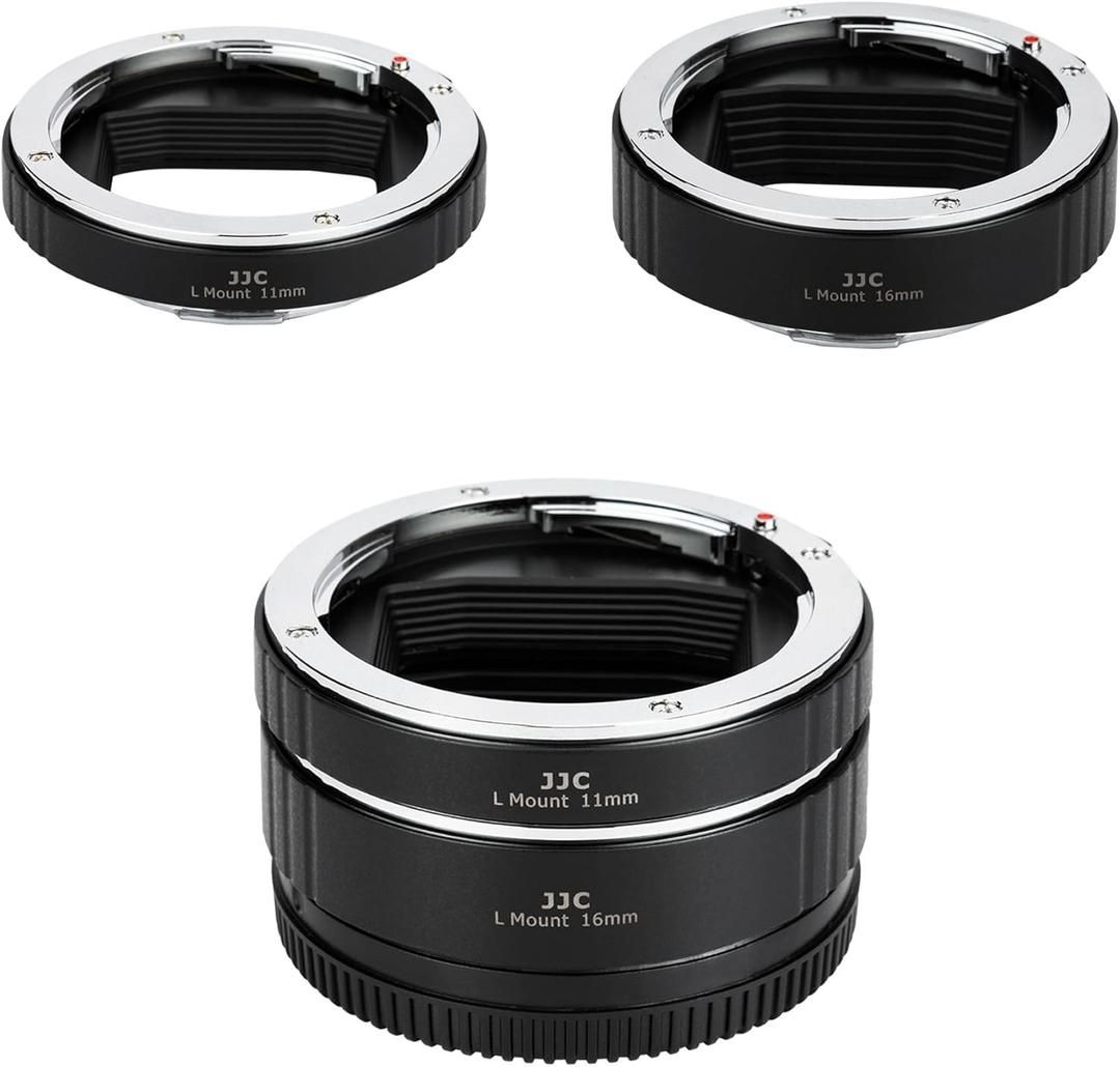JJC L Mount Auto Focus Macro Extension Tube Ring Set for Panasonic Lumix DC-S9 DC-S5II S5 IIX S5 BS1H S1H S1R S1 Sigma FP L FPL FP Leica SL2-S SL2 L Mount Cameras & Lenses