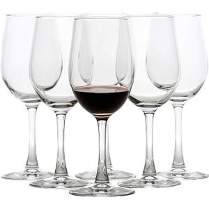 UMI UMIZILI 12 Ounce - Set of 6, All-Purpose Classic Durable Red/White Wine Glasses