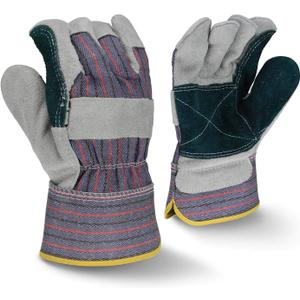 Shoulder Gray Split Cowhide Leather Glove