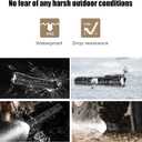 E25 LED Flashlight, 500 Lumen Small Compact Bright EDC Pocket Flashlights with High/Low/SOS Light Modes, IPX6 Waterproof, for Outdoor Camping Searching Emergency