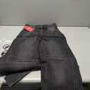 cffvdiz Women's Casual Baggy Mid Rise Barrel Jeans Boyfriend Ankle Denim Pants (Black) XS